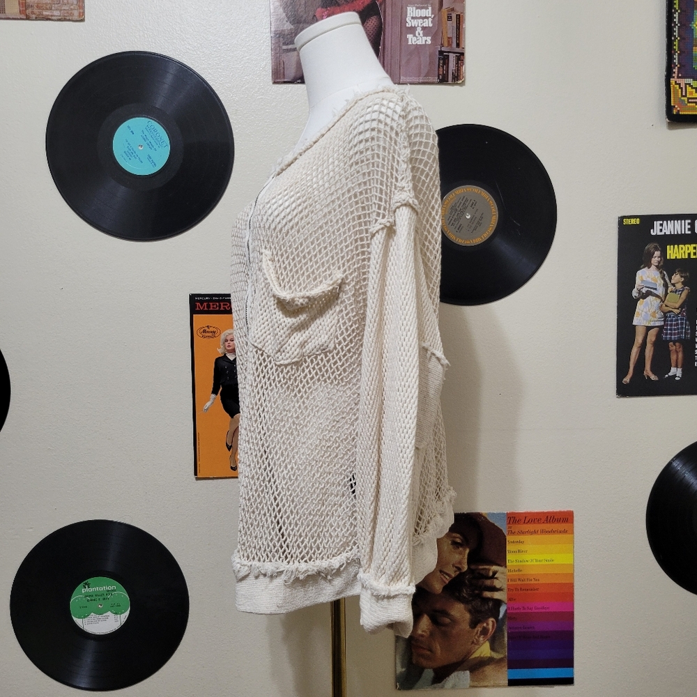 POL | Sheer Net Zip-Up Jacket - Picture 4 of 8